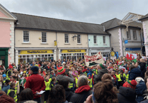 Brecon schools sing for St David's Day in Bethel Square