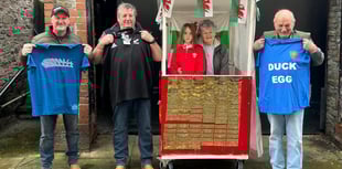 Brecon fans support charity through rugby raffle