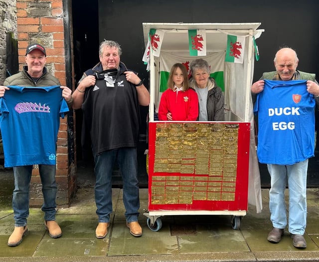 Brecon fans support charity through rugby raffle