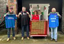 Brecon fans support charity through rugby raffle