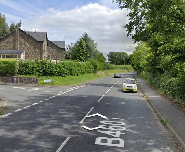 Two vehicle collision shuts road in Brecon for multiple hours