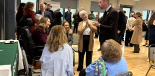 Prince and Princess of Wales meet Powys volunteers