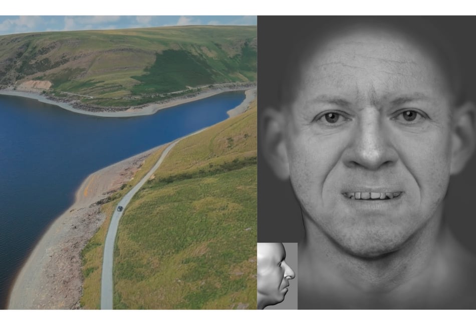 Facial reconstruction of mystery reservoir man brings new leads