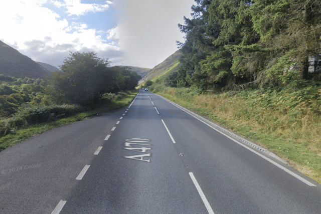 Part of A470 shut following morning collision