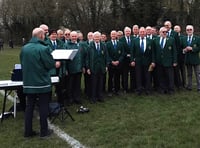 Choir entertains crowd before Gwernyfed win