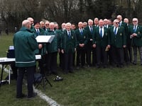 Choir entertains crowd before Gwernyfed win