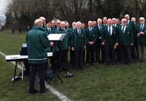 Choir entertains crowd before Gwernyfed win