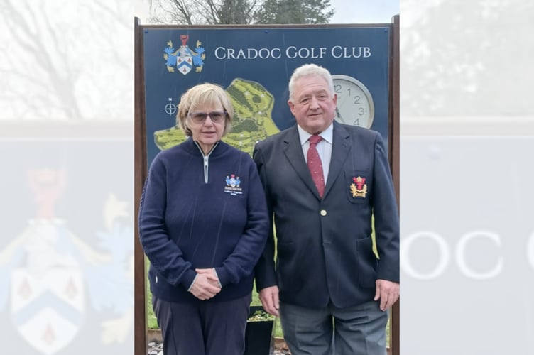 David “Maxi” Morgan, Men’s Captain, and Jan Watkins, Ladies’ Captain