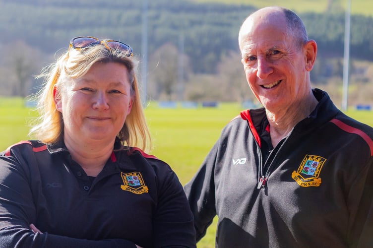 Angharad and Dai Hazelden at Parc De Pugh