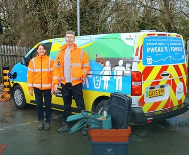 Powys waste team gets electric vans