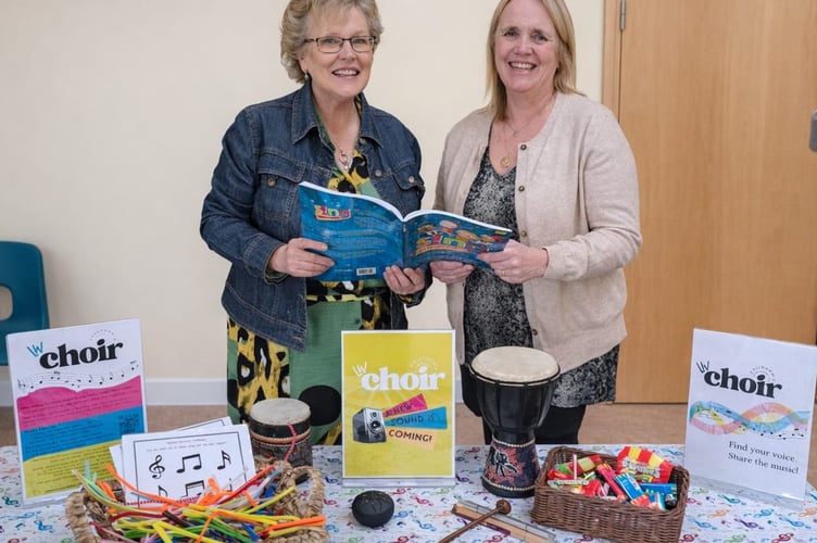 Mandy Davies and Lorraine Cadwallader-Jones, lifelong friends and founders of the new Llanwrindod Wells children’s choir