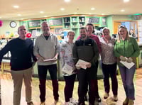 Garden centre fundraiser serves up curry and £813 for charity