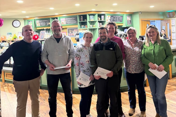Winners of the Quiz & Curry Night at The Old Railway Line Garden Centre