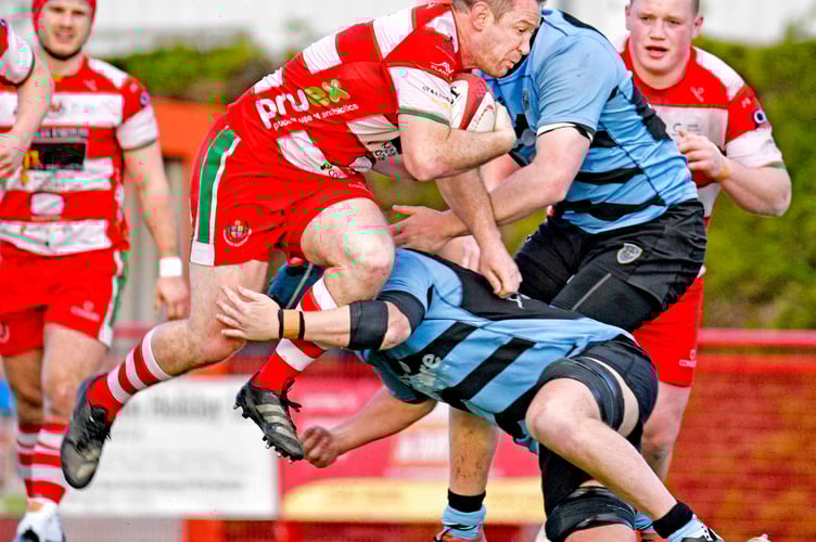 Adam Warren on the attack for Llandovery