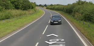 One arrested and one injured in crash between van and motorbike