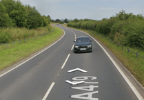 A-road near Bronllys currently closed due to collision