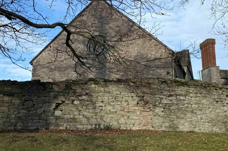The back of Hay Castle coach house - plans have been lodged to convert it into a visitor centre and holiday accommodation