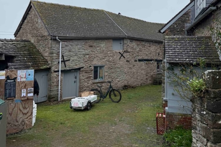 Plans have been lodged with Bannau Brycheniog planners to convert this outbuilding at Hay Castle into a holiday cottage