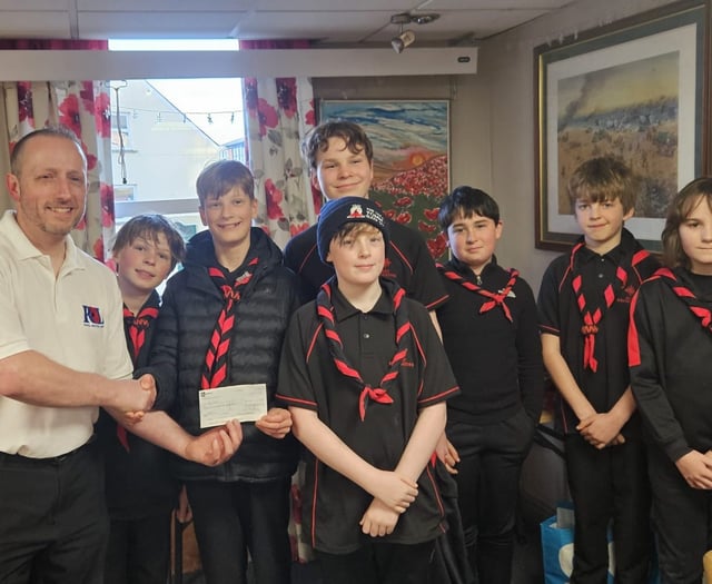 Hay Scouts raise £1,900 in veterans’ sleepout