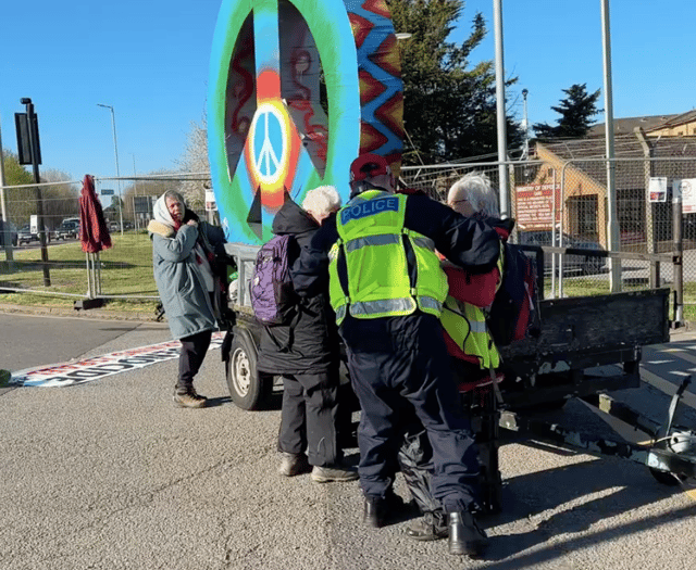 Powys woman arrested after demonstration against the Iran War