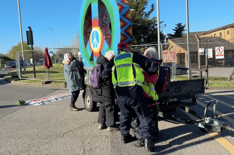 Angie Zelter arrest RAF Lakenheath