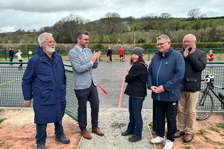 New multi game area Brecon promenade