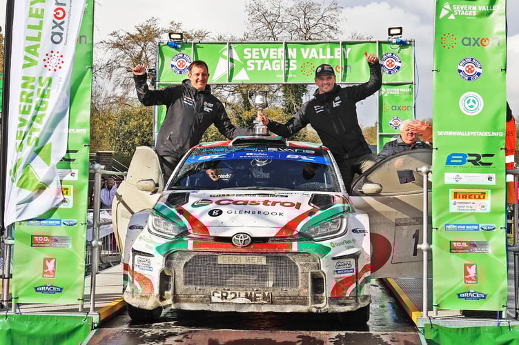 Osian Pryce and co-driver James Morgan secured victory (Image: Mark Griffin)