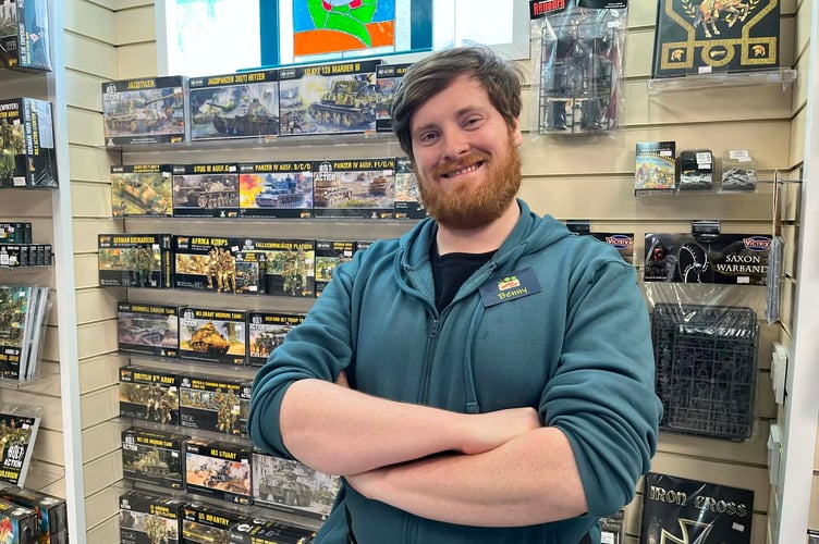 Ben Rae runs a stall in Neath Market
