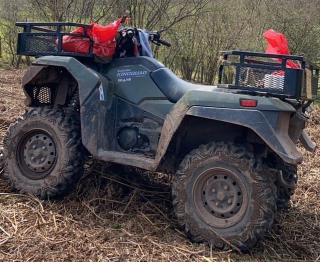 Appeal after quad bike stolen from property near Crickhowell