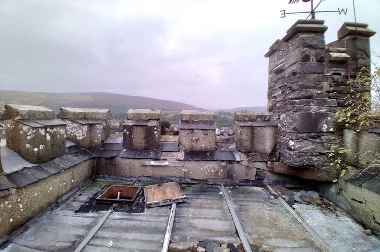 Timber decay and damp have affected the structure of the tower