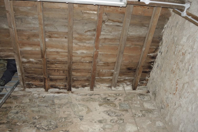 Rot and water damage have left parts of the tower unsafe