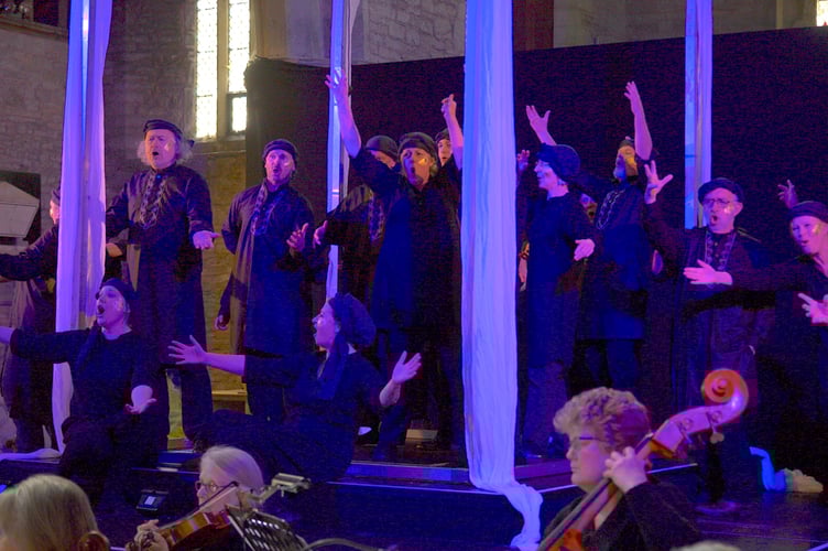 The collaboration saw singers and musicians of all levels work together