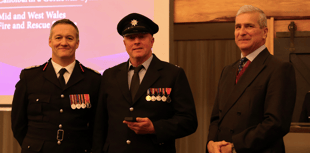 Brecon hosts fire service long service awards ceremony