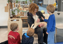 Spring activities a go at Hay-on-Wye Primary School!