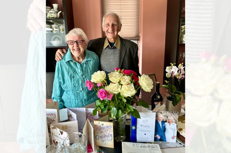 Brynmor and Alwen Davies, of Llandrindod Wells, who have celebrated their 65th wedding anniversary