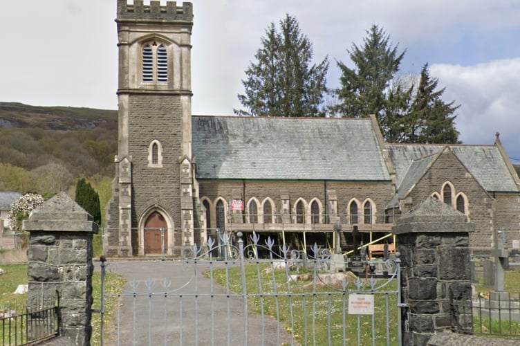Former St David’s Church in Abercraf, near Ystradgynlais, which could be converted into a family home under new plans
