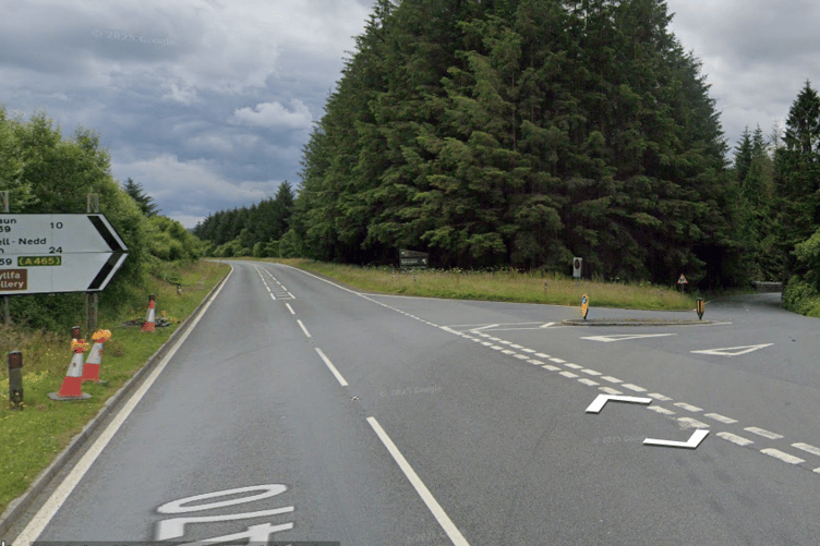 A470 Nantddu to Storey Arms Hirwaun turning