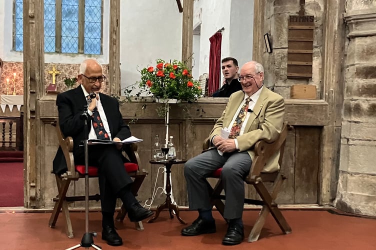 Ken Rees of Llandefalle shares memories and music during a special Desert Island Discs-style evening at St Matthew’s Church