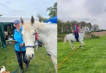 ‘Goofy’ the 20-year-old horse leads Powys rider to win
