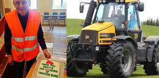 Mervyn Price honoured after 20 years organising tractor run