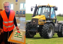 Mervyn Price honoured after 20 years organising tractor run
