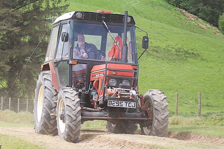 Nigel Gethin of Builth Wells with his Zetor 6045