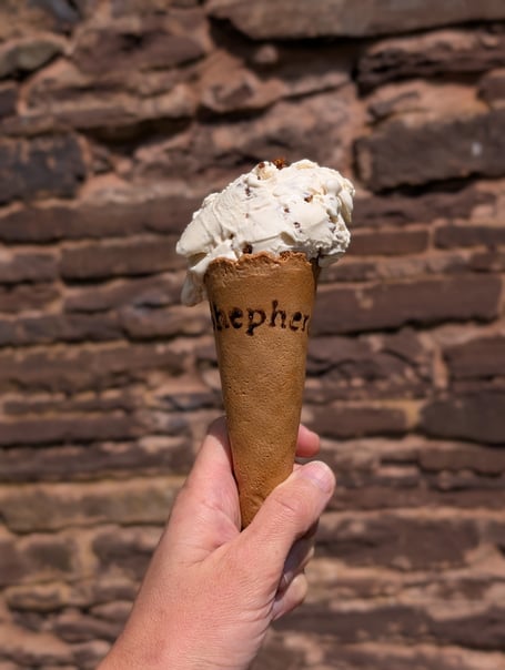 Hugh Bonneville Shepherds Ice Cream Hay Festival