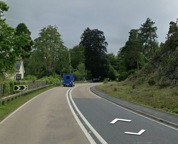 A40 near Llandovery