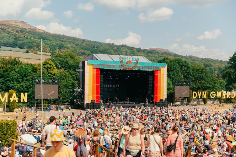 The Mountain Stage at Green Man Festival, where the winner of the Green Man Rising competition will open the 2026 event