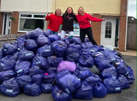 Slimming World members in Powys donate 638 bags of clothes for charity