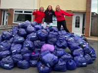 Slimming World members in Powys donate 638 bags of clothes for charity