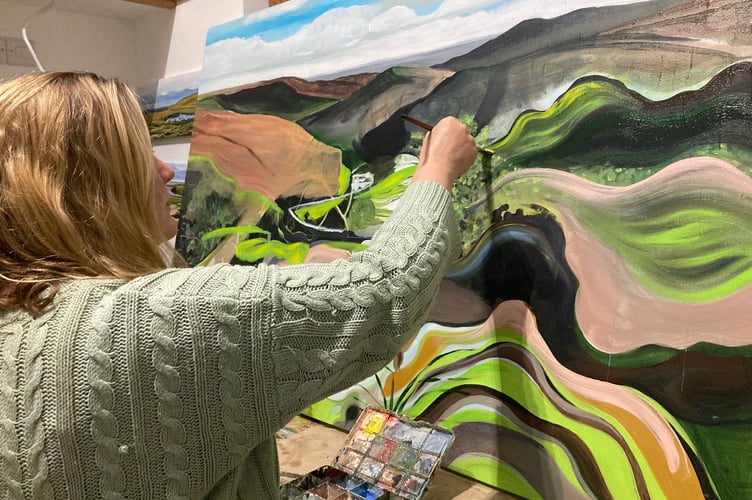Artist Lucy Burden said she found it “an absolute joy” to walk, sketch and paint the Wye Valley through the seasons