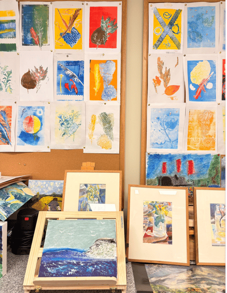 Artwork created by members of South Powys Mind’s Art in Mind group will go on display in Brecon next month