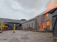 Large agricultural building destroyed in overnight fire